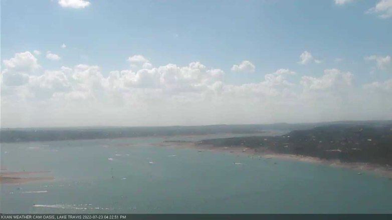 Lake Travis webcam, July 23, 2022 4:25 PM CT