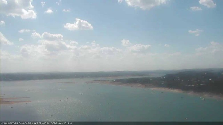 Lake Travis webcam, July 23, 2022 4:45 PM CT