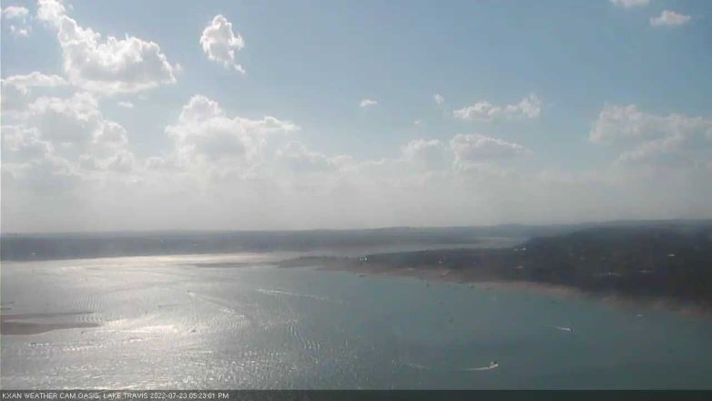 Lake Travis webcam, July 23, 2022 5:25 PM CT