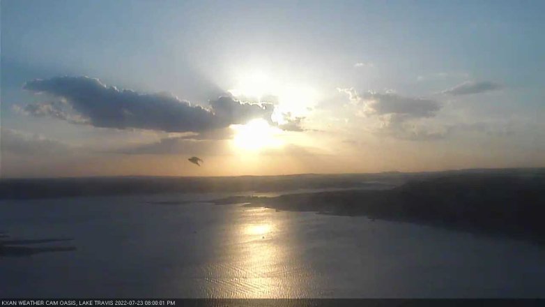 Lake Travis webcam, July 23, 2022 8:00 PM CT