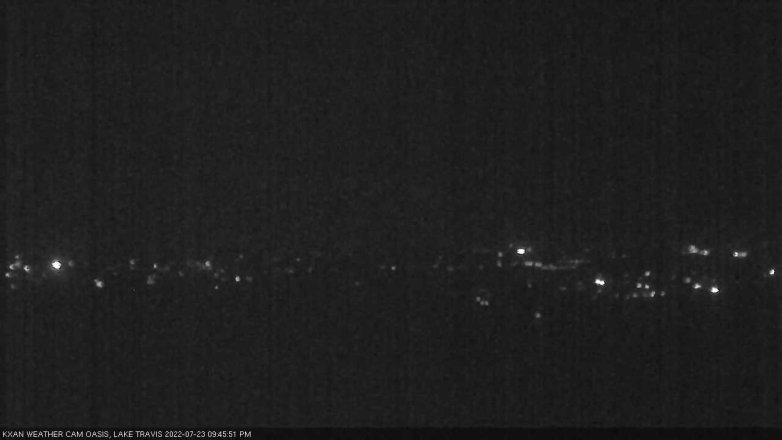 Lake Travis webcam, July 23, 2022 9:45 PM CT
