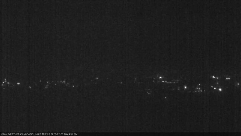 Lake Travis webcam, July 23, 2022 10:45 PM CT