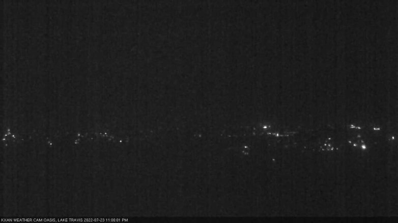 Lake Travis webcam, July 23, 2022 11:00 PM CT