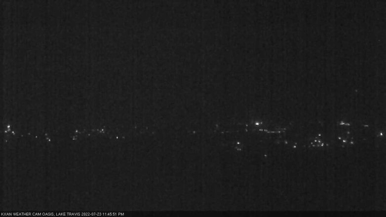 Lake Travis webcam, July 23, 2022 11:45 PM CT