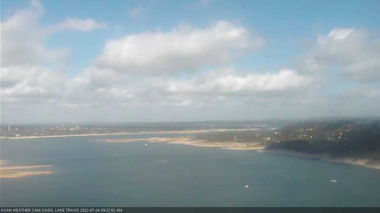 Lake Travis webcam, July 24, 2022 9:25 AM CT