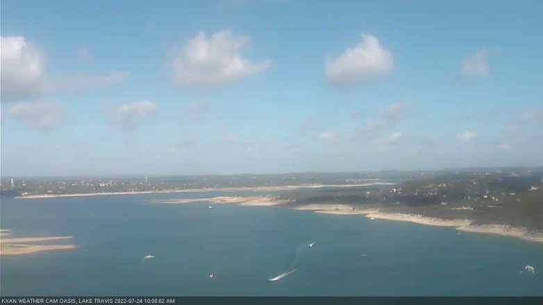 Lake Travis webcam, July 24, 2022 10:00 AM CT