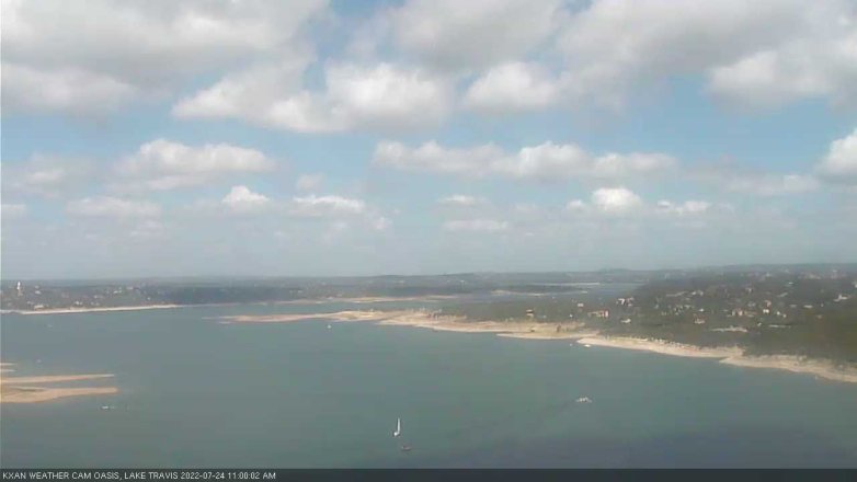 Lake Travis webcam, July 24, 2022 11:00 AM CT