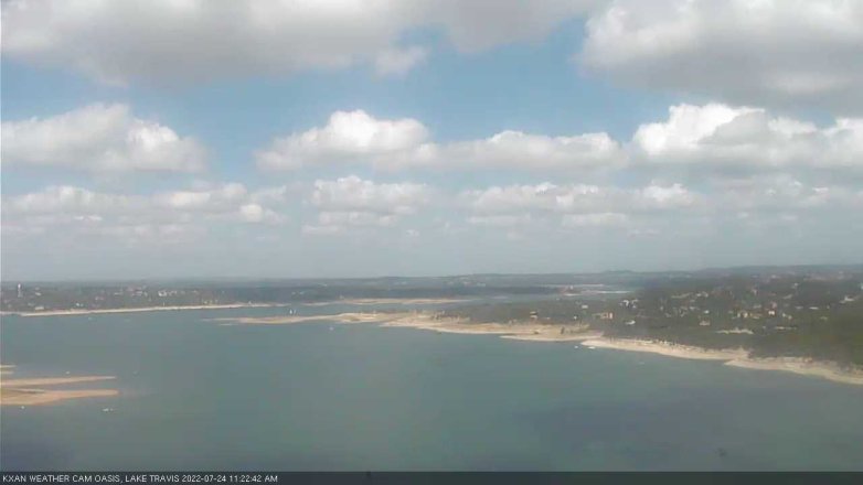 Lake Travis webcam, July 24, 2022 11:25 AM CT