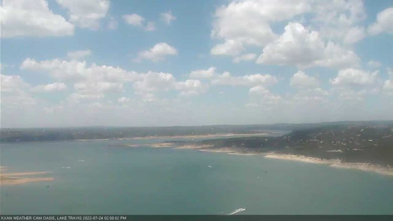 Lake Travis webcam, July 24, 2022 2:00 PM CT