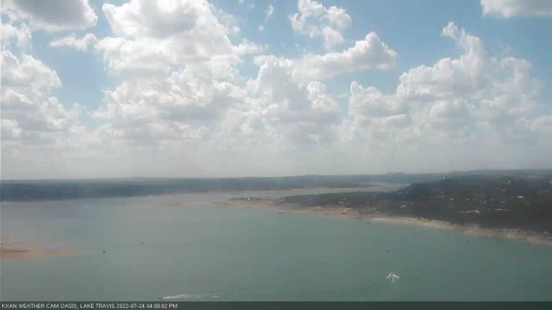 Lake Travis webcam, July 24, 2022 4:00 PM CT