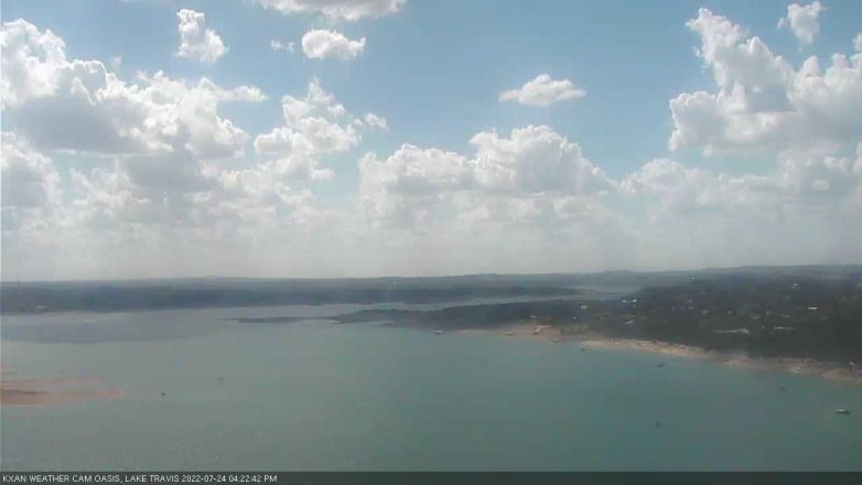 Lake Travis webcam, July 24, 2022 4:25 PM CT