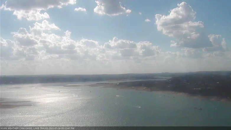 Lake Travis webcam, July 24, 2022 5:25 PM CT