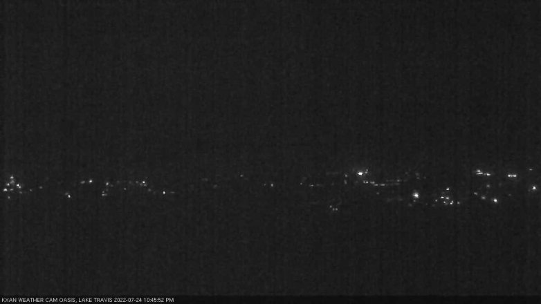 Lake Travis webcam, July 24, 2022 10:45 PM CT