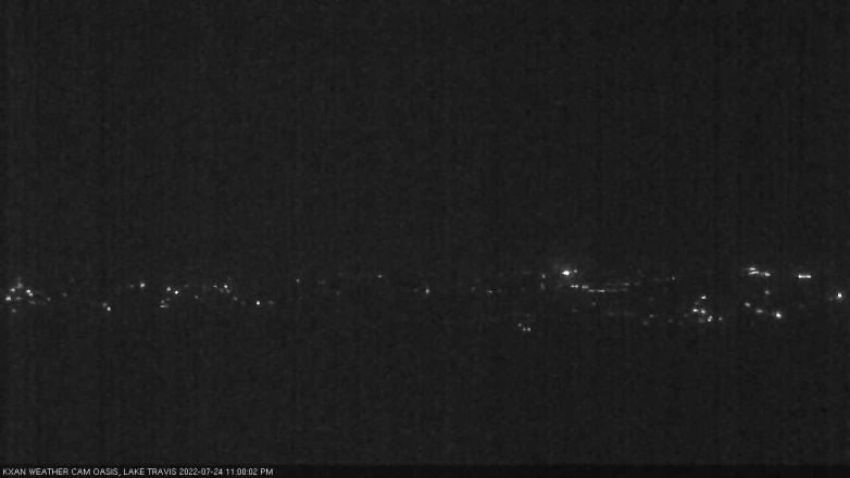 Lake Travis webcam, July 24, 2022 11:00 PM CT