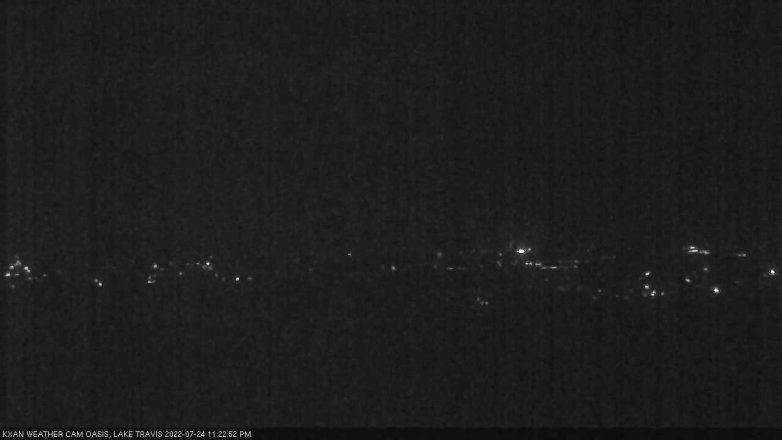 Lake Travis webcam, July 24, 2022 11:25 PM CT