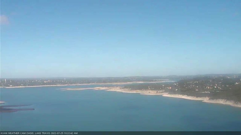 Lake Travis webcam, July 25, 2022 10:25 AM CT