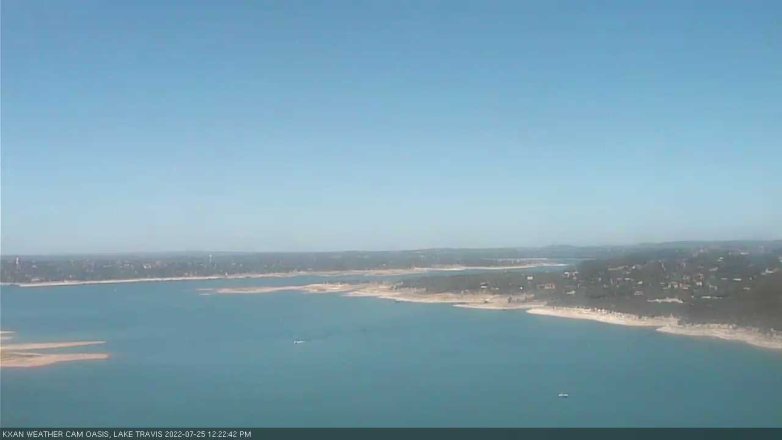Lake Travis webcam, July 25, 2022 12:25 PM CT
