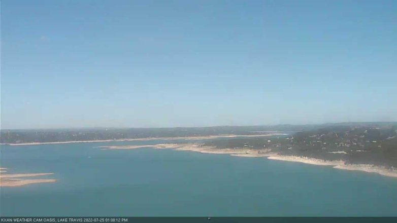 Lake Travis webcam, July 25, 2022 1:00 PM CT