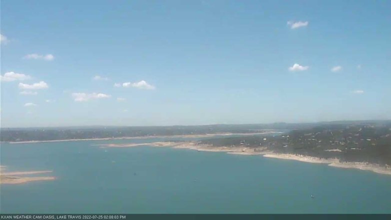 Lake Travis webcam, July 25, 2022 2:00 PM CT