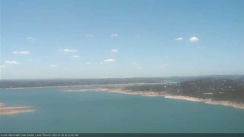 Lake Travis webcam, July 25, 2022 2:25 PM CT