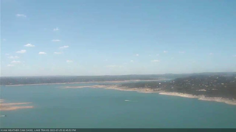 Lake Travis webcam, July 25, 2022 2:45 PM CT