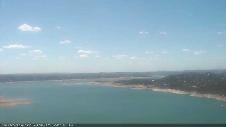 Lake Travis webcam, July 25, 2022 3:25 PM CT