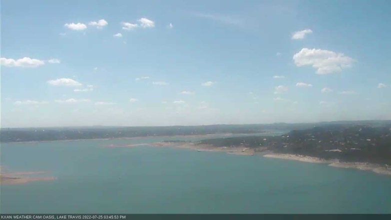 Lake Travis webcam, July 25, 2022 3:45 PM CT