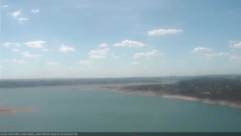 Lake Travis webcam, July 25, 2022 4:00 PM CT