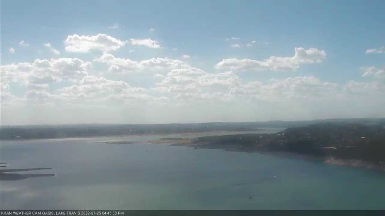 Lake Travis webcam, July 25, 2022 4:45 PM CT