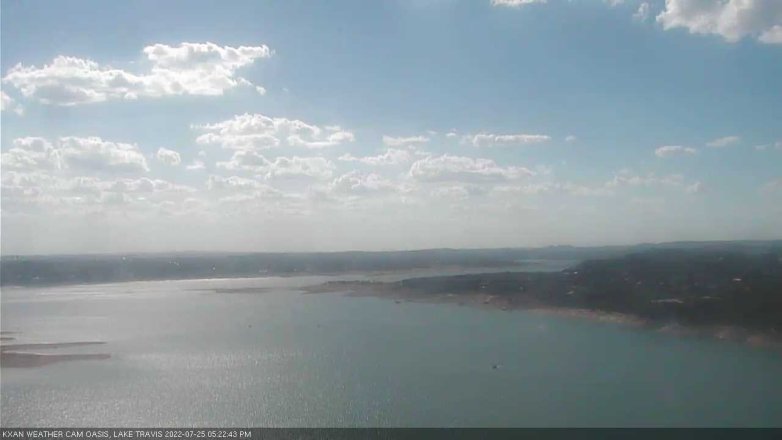 Lake Travis webcam, July 25, 2022 5:25 PM CT