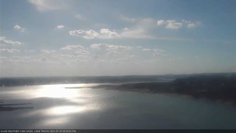 Lake Travis webcam, July 25, 2022 6:00 PM CT