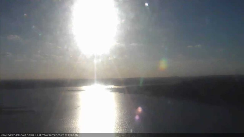 Lake Travis webcam, July 25, 2022 7:25 PM CT
