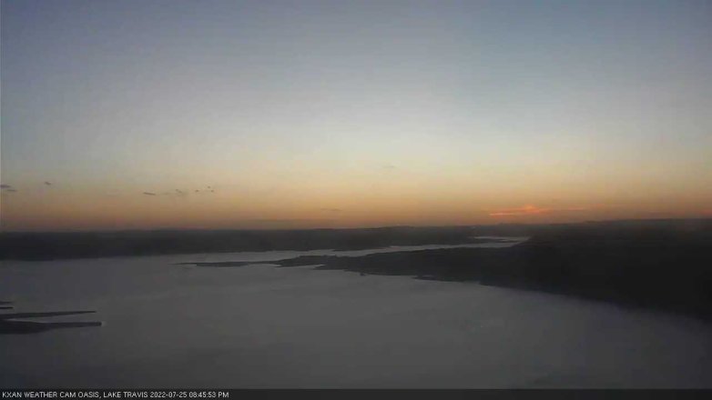 Lake Travis webcam, July 25, 2022 8:45 PM CT