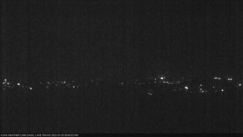 Lake Travis webcam, July 25, 2022 9:45 PM CT