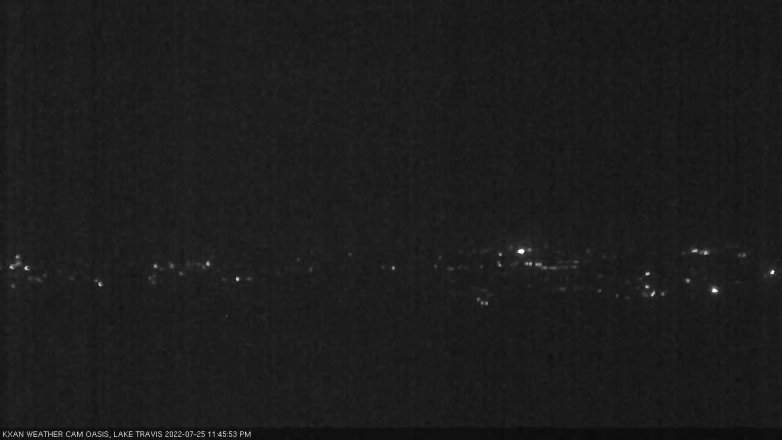 Lake Travis webcam, July 25, 2022 11:45 PM CT