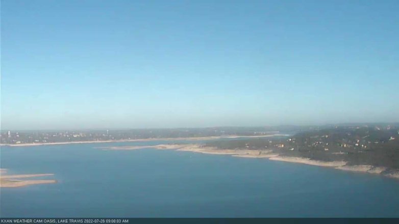 Lake Travis webcam, July 26, 2022 9:00 AM CT