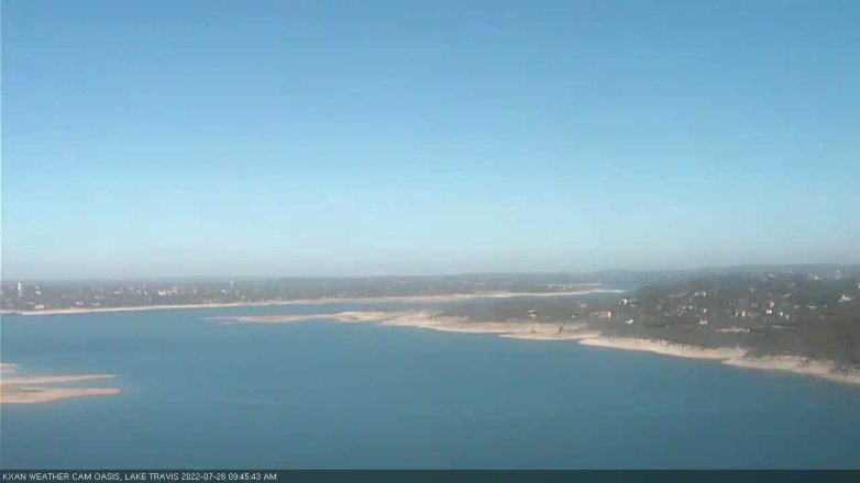 Lake Travis webcam, July 26, 2022 9:45 AM CT