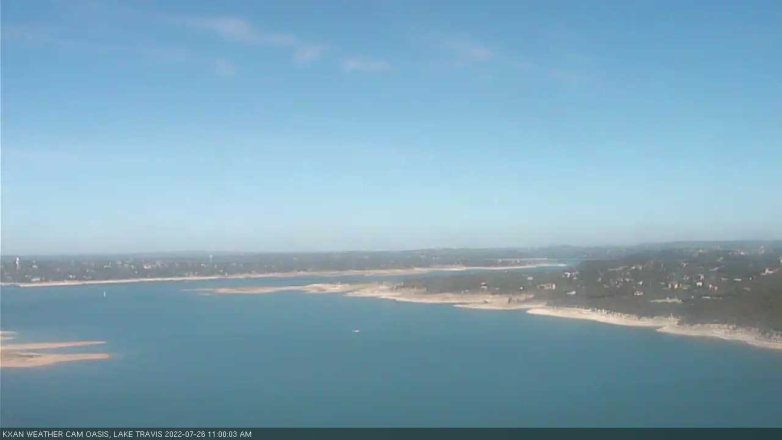 Lake Travis webcam, July 26, 2022 11:00 AM CT