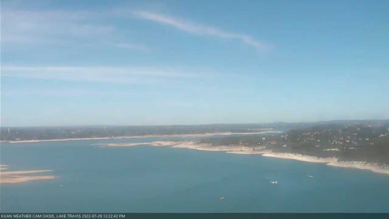 Lake Travis webcam, July 26, 2022 12:25 PM CT