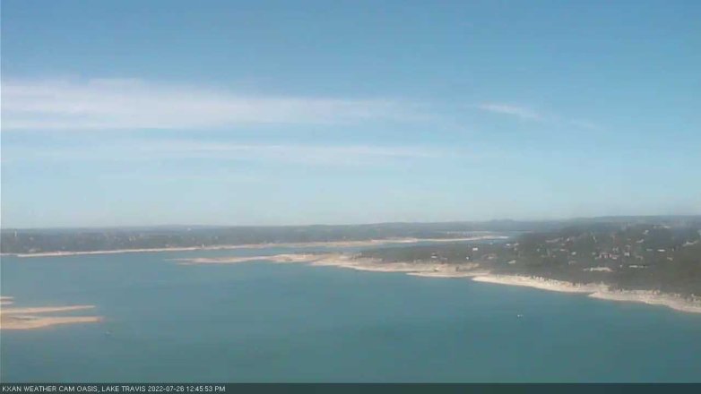 Lake Travis webcam, July 26, 2022 12:45 PM CT