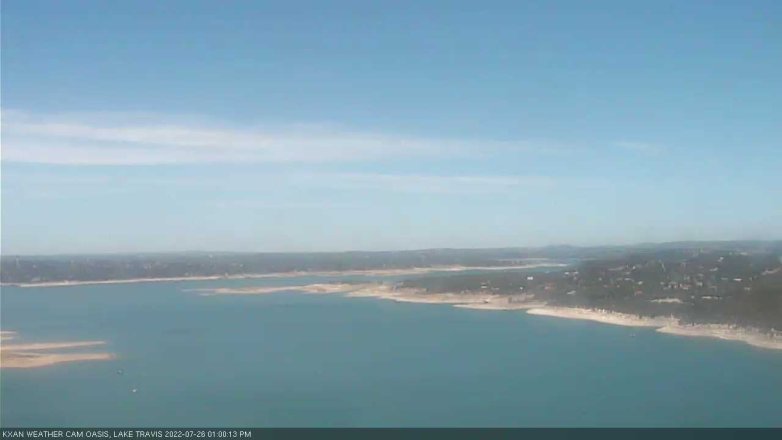 Lake Travis webcam, July 26, 2022 1:00 PM CT