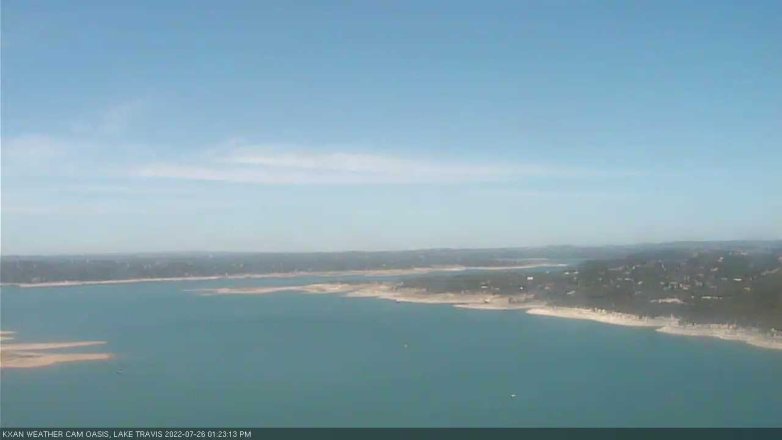 Lake Travis webcam, July 26, 2022 1:25 PM CT