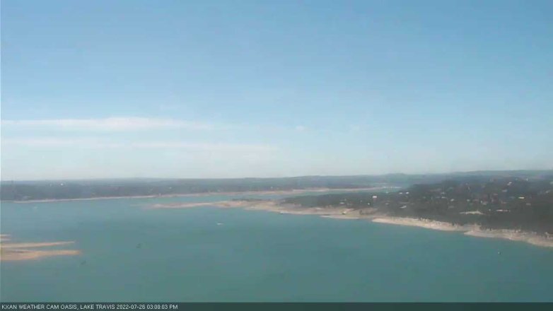 Lake Travis webcam, July 26, 2022 3:00 PM CT