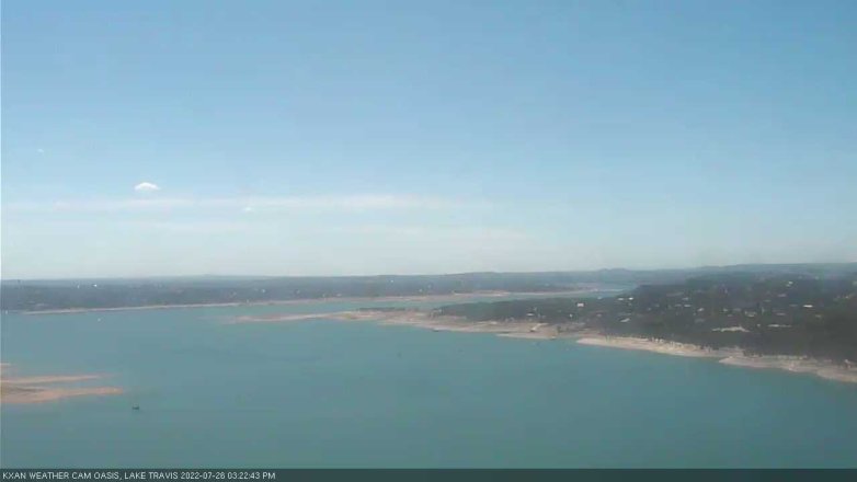 Lake Travis webcam, July 26, 2022 3:25 PM CT