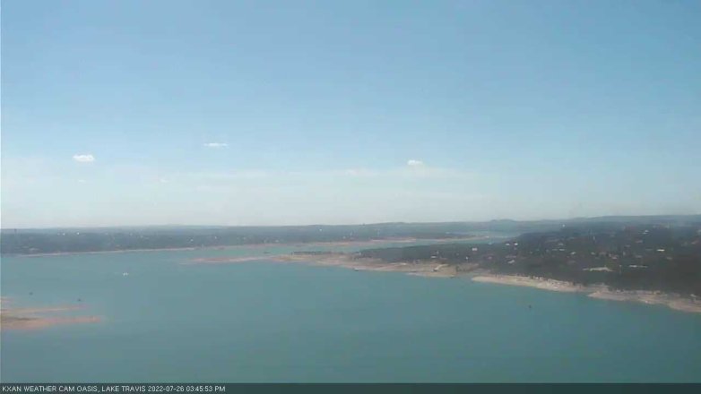 Lake Travis webcam, July 26, 2022 3:45 PM CT