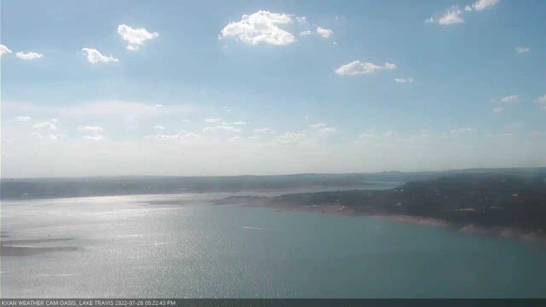 Lake Travis webcam, July 26, 2022 5:25 PM CT