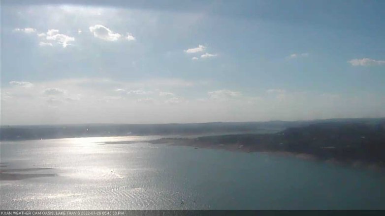 Lake Travis webcam, July 26, 2022 5:45 PM CT