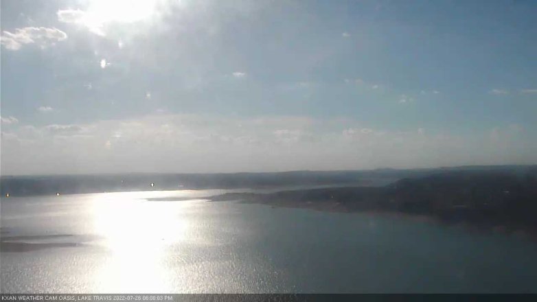 Lake Travis webcam, July 26, 2022 6:00 PM CT