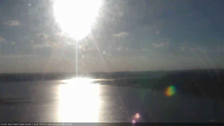 Lake Travis webcam, July 26, 2022 7:00 PM CT