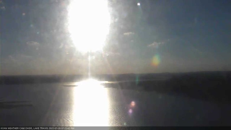 Lake Travis webcam, July 26, 2022 7:25 PM CT